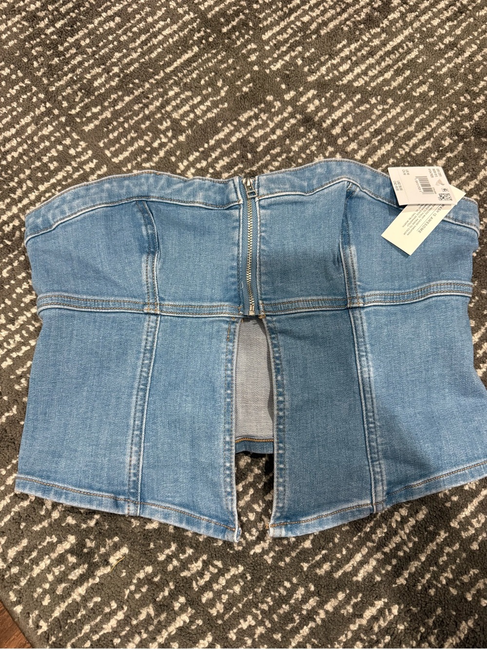 Jean tube top
